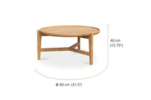 Load image into Gallery viewer, Ruben Coffee Table 80cm - Natural - Boho Bliss
