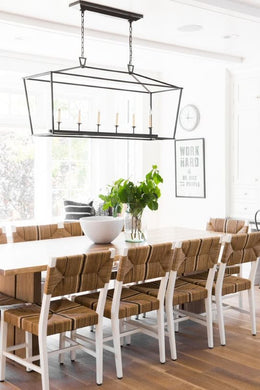 Sabai Woven Dining Chair - White - Boho Bliss