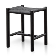 Load image into Gallery viewer, Sable Low Stool - Black - Boho Bliss