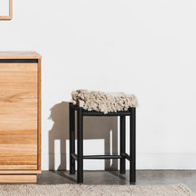 Load image into Gallery viewer, Sable Low Stool - Black - Boho Bliss