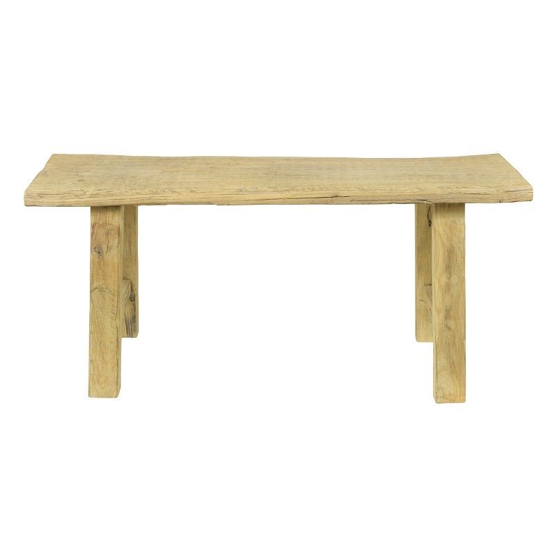 Sage Vintage Reclaimed Elm Bench Seat - Boho Bliss