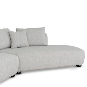 Sagefield 3 Seater Right Chaise Sofa - Clay Grey - Boho Bliss