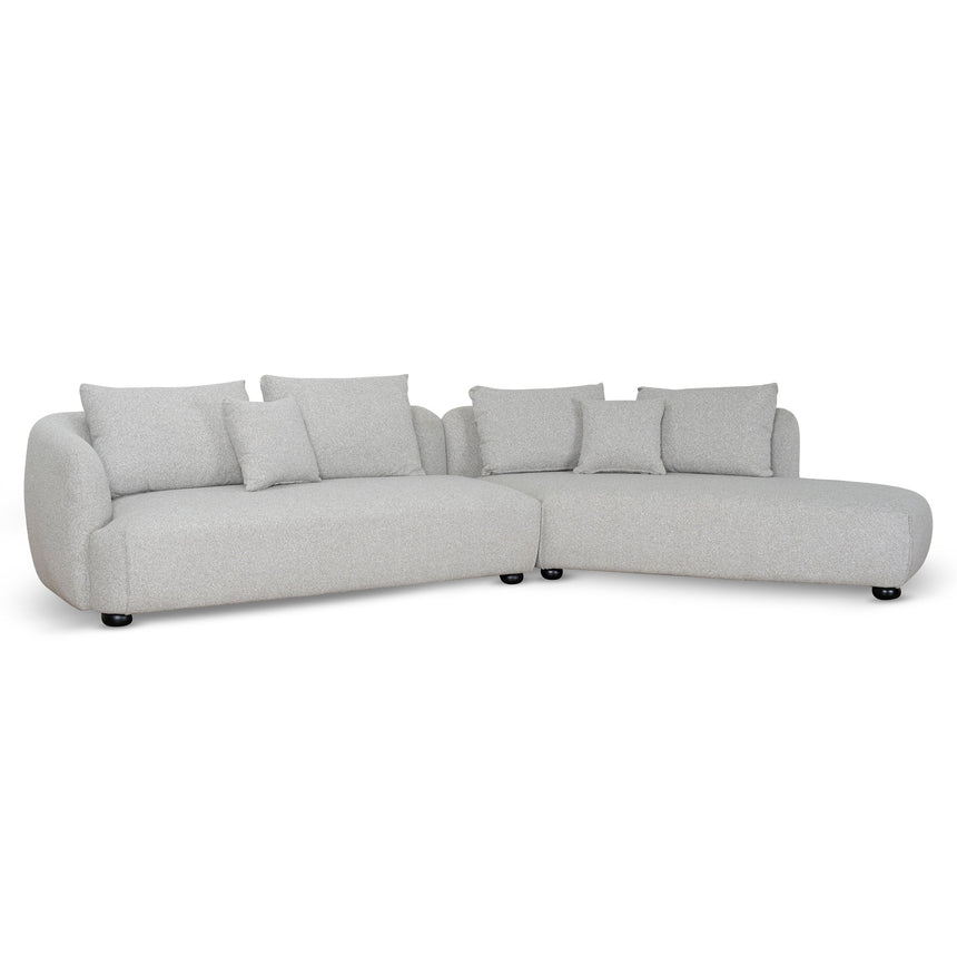 Sagefield 3 Seater Right Chaise Sofa - Clay Grey - Boho Bliss