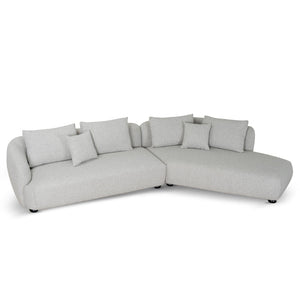 Sagefield 3 Seater Right Chaise Sofa - Clay Grey - Boho Bliss