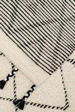 Load image into Gallery viewer, Sahara Diamond Rug 250x300 - Ivory/Charcoal - Boho Bliss
