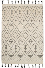Load image into Gallery viewer, Sahara Diamond Rug 250x300 - Ivory/Charcoal - Boho Bliss