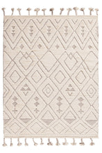 Load image into Gallery viewer, Sahara Diamond Rug 250x350 - Ivory/Taupe - Boho Bliss