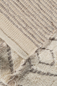 Sahara Diamond Rug 250x350 - Ivory/Taupe - Boho Bliss