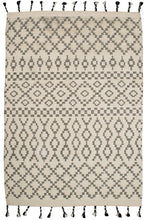 Load image into Gallery viewer, Sahara Trellis Rug 200x300 - Ivory/Charcoal - Boho Bliss