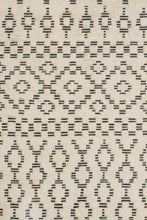 Load image into Gallery viewer, Sahara Trellis Rug 200x300 - Ivory/Charcoal - Boho Bliss