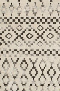 Sahara Trellis Rug 200x300 - Ivory/Charcoal - Boho Bliss