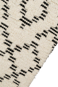 Sahara Trellis Rug 200x300 - Ivory/Charcoal - Boho Bliss