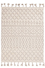 Load image into Gallery viewer, Sahara Trellis Rug 350x450 - Ivory/Taupe - Boho Bliss