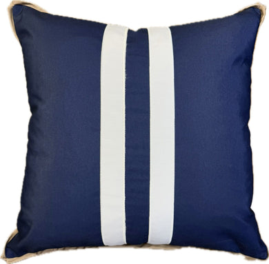 Santorini Outdoor Cushion Cover - Navy - Boho Bliss