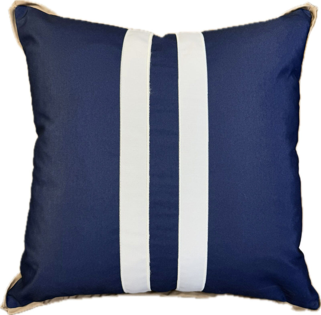 Santorini Outdoor Cushion Cover - Navy - Boho Bliss