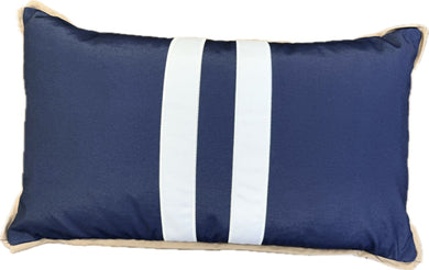 Santorini Outdoor Rect. Cushion Cover - Navy - Boho Bliss