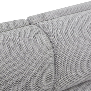 Savoy 4 Seater Fabric Sofa - Grey - Boho Bliss