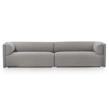 Load image into Gallery viewer, Savoy 4 Seater Fabric Sofa - Grey - Boho Bliss