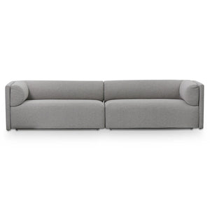 Savoy 4 Seater Fabric Sofa - Grey - Boho Bliss