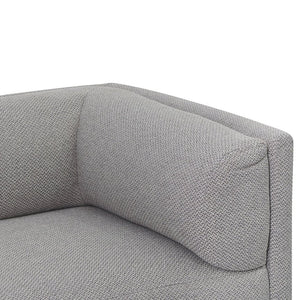 Savoy 4 Seater Fabric Sofa - Grey - Boho Bliss