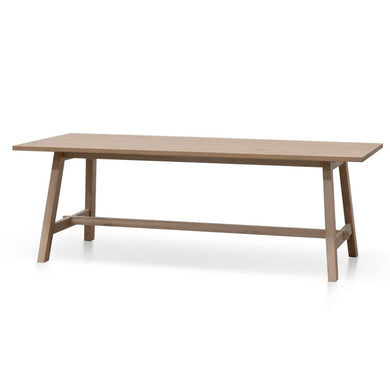 Seabreeze Oak Dining Table 2.2m - Boho Bliss