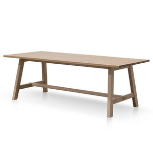 Seabreeze Oak Dining Table 2.2m - Boho Bliss