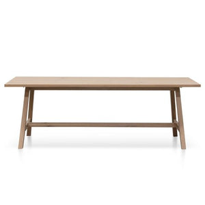 Seabreeze Oak Dining Table 2.2m - Boho Bliss