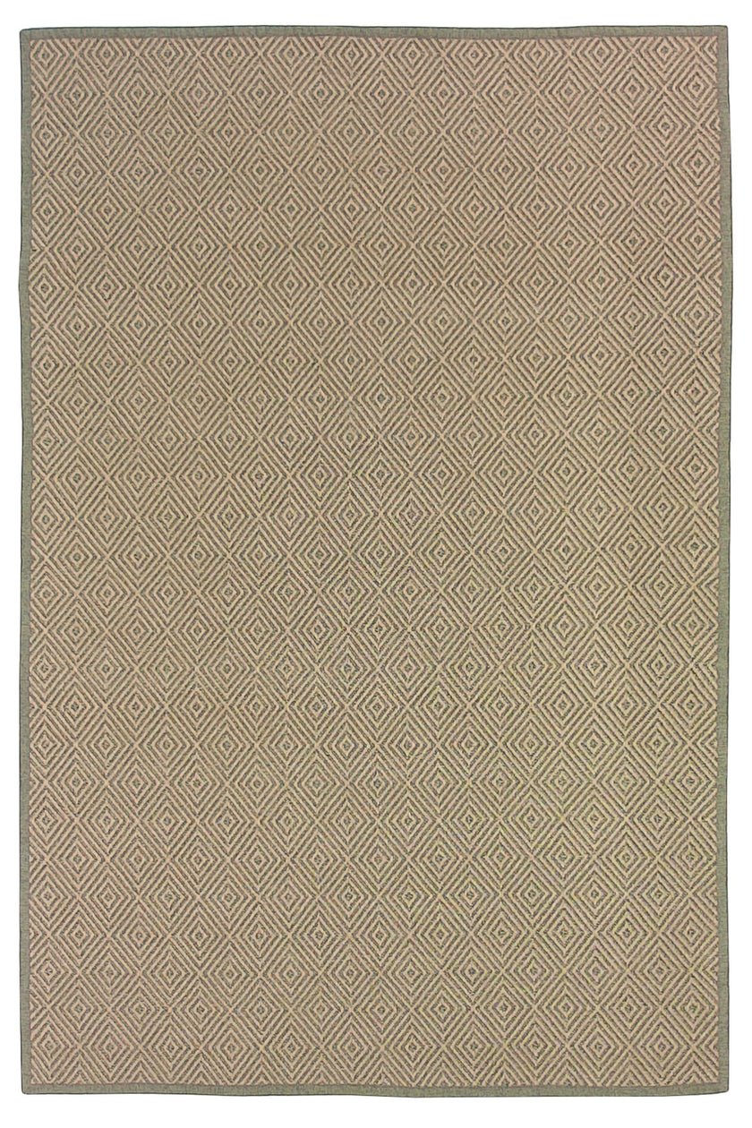 Seasons Diamond Outdoor Rug 300x400 - Natural Khaki - Boho Bliss