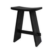 Load image into Gallery viewer, Semillon Kitchen Island Stool - Burnt Charcoal - Boho Bliss