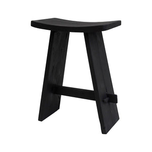 Semillon Kitchen Island Stool - Burnt Charcoal - Boho Bliss