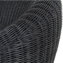 Load image into Gallery viewer, Sereno Outdoor Lounge Chair - Full Black - Boho Bliss