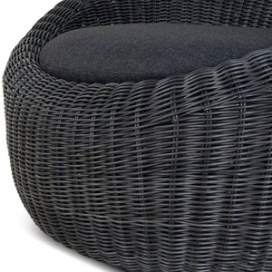Sereno Outdoor Lounge Chair - Full Black - Boho Bliss
