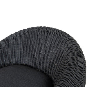 Sereno Outdoor Lounge Chair - Full Black - Boho Bliss