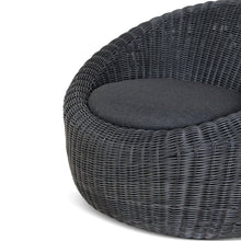Load image into Gallery viewer, Sereno Outdoor Lounge Chair - Full Black - Boho Bliss