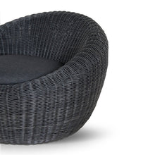 Load image into Gallery viewer, Sereno Outdoor Lounge Chair - Full Black - Boho Bliss