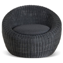 Load image into Gallery viewer, Sereno Outdoor Lounge Chair - Full Black - Boho Bliss