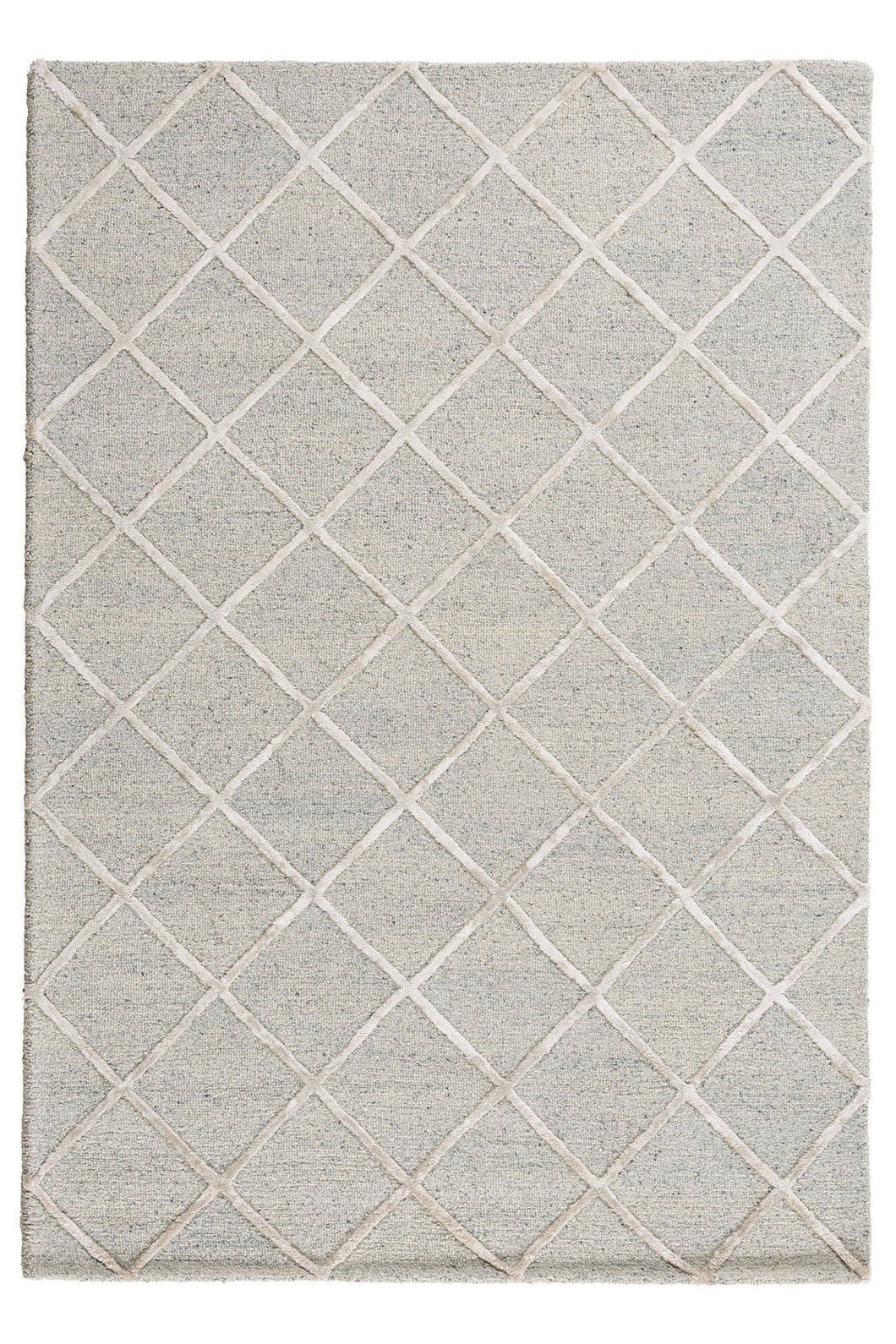 Shimmer Diamonds Rug 160x230 - Grey - Boho Bliss