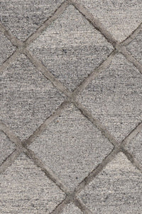 Shimmer Diamonds Rug 200x300 - Charcoal - Boho Bliss