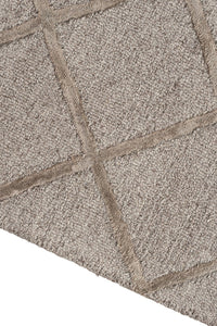 Shimmer Diamonds Rug 300x400 - Taupe - Boho Bliss