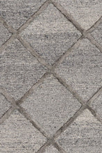 Load image into Gallery viewer, Shimmer Diamonds Rug 350x450 - Charcoal - Boho Bliss