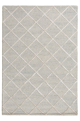 Shimmer Diamonds Rug 350x450 - Grey - Boho Bliss