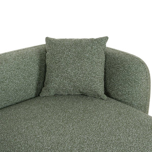 Solara 3 Seater Right Chaise Sofa - Amazon Green - Boho Bliss