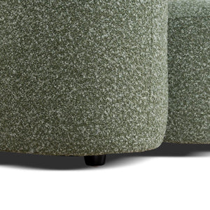 Solara 3 Seater Right Chaise Sofa - Amazon Green - Boho Bliss