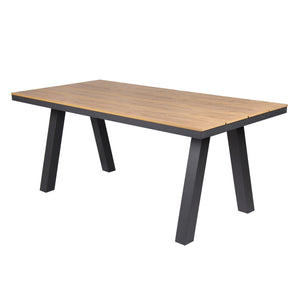 Solstice Outdoor Rect. Dining Table 1.8m - Charcoal - Boho Bliss