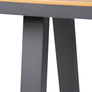 Solstice Outdoor Rect. Dining Table 1.8m - Charcoal - Boho Bliss