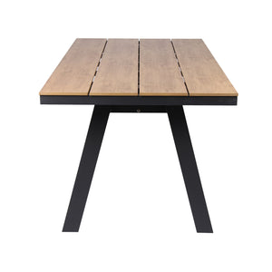 Solstice Outdoor Rect. Dining Table 1.8m - Charcoal - Boho Bliss