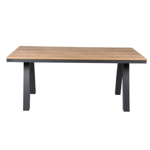 Solstice Outdoor Rect. Dining Table 1.8m - Charcoal - Boho Bliss