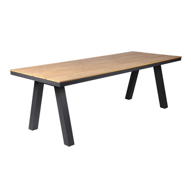 Solstice Outdoor Rect. Dining Table 2.3m - Charcoal - Boho Bliss