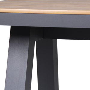 Solstice Outdoor Rect. Dining Table 2.3m - Charcoal - Boho Bliss