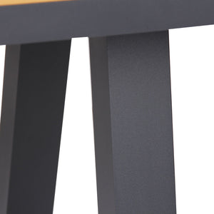 Solstice Outdoor Rect. Dining Table 2.3m - Charcoal - Boho Bliss